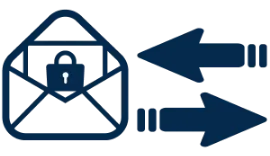 すべての通信・情報は暗号化の画像